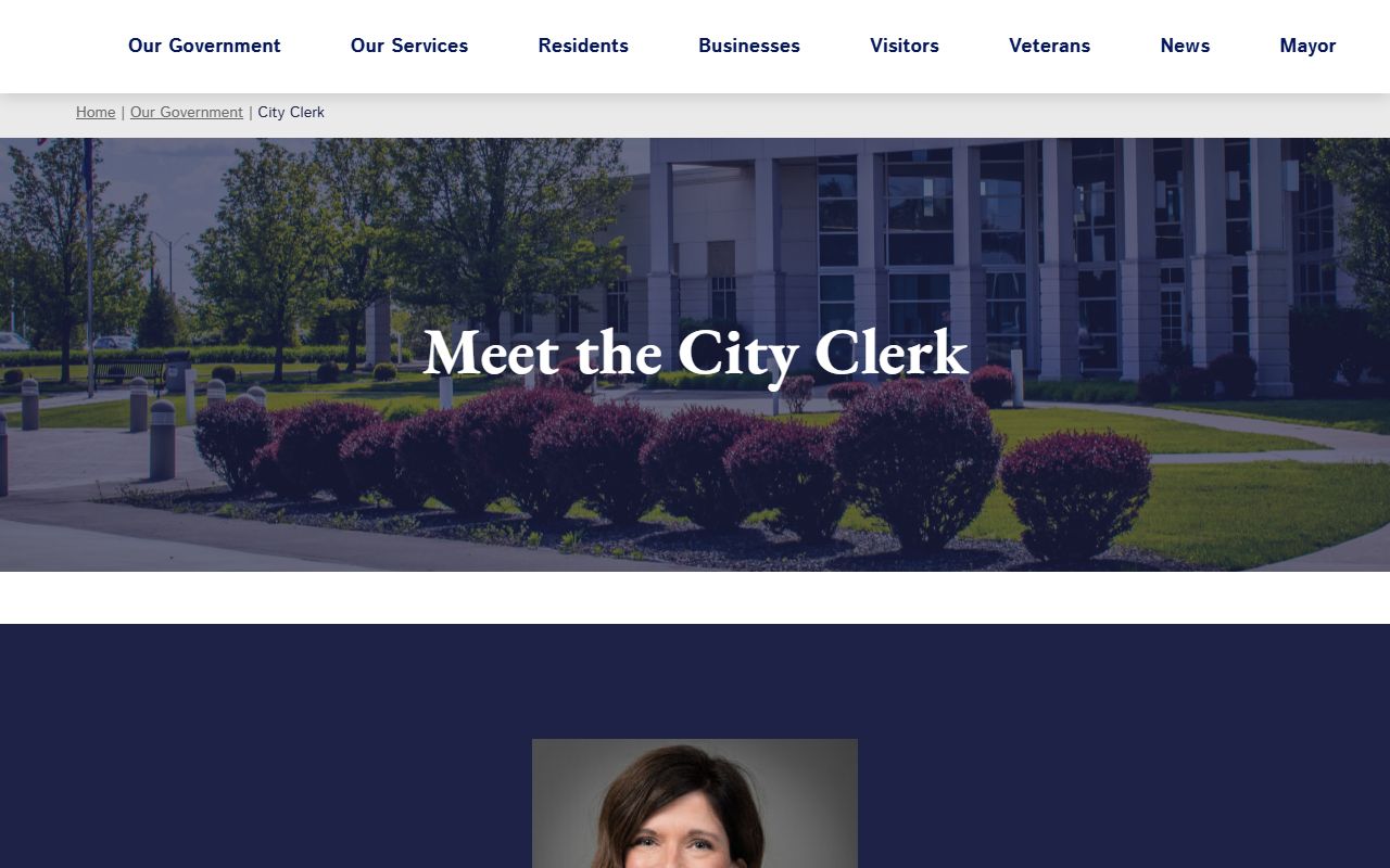 Florence city services page with community information