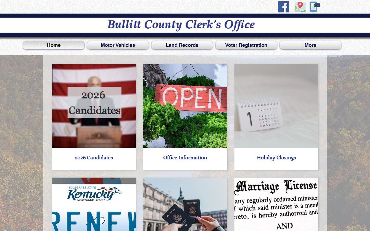 Bullitt County Clerk website