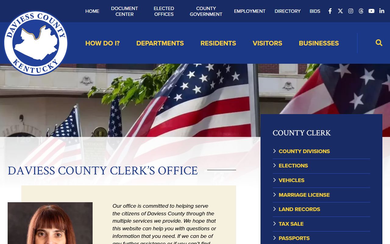 Daviess County Clerk website