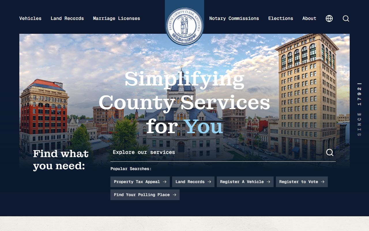 Fayette County Clerk office website