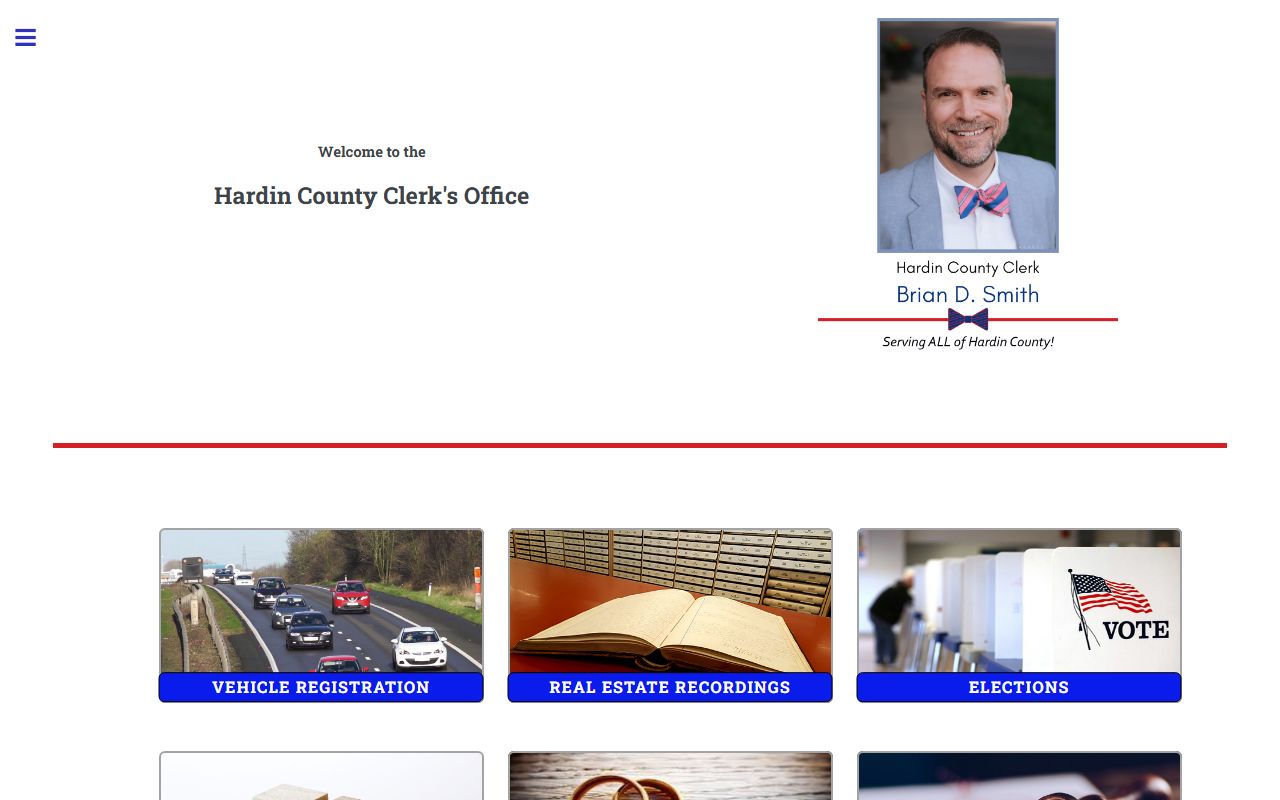 Hardin County Clerk website